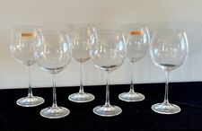 Vintage NACHTMANN Vivendi Premium Crystal Burgundy Wine Glasses~Set Of 6~Germany picture