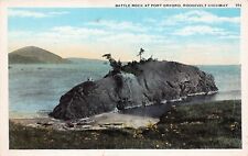 Port Orford OR Oregon Battle Rock Wayside Park Roosevelt Hwy Vtg Postcard C32 picture