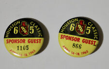 Houston Classic PGA golf vintage set of collectible pins Sponsor Guest 1965 picture