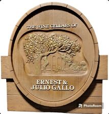 The Wine Cellars Of Ernest & Julio Gallo Barrel Sign Rare E&J Gallo Winery  picture