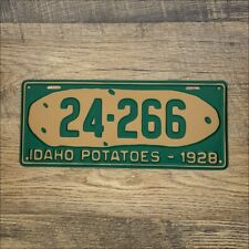 IDAHO Potatoes 1928 License Plate - 24-266 - Professionally Restored picture
