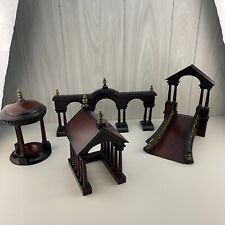 VTG 4 Piece Bombay Co. Wood Architectural Scale Mini Display Pieces RARE *READ* picture