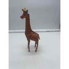 African Giraffe Metal Animal Art Figurine Zimbabwe picture