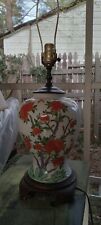 Vintage Wildwood Hand Painted Ginger Jar Vase Table Lamp (Shade Included) picture
