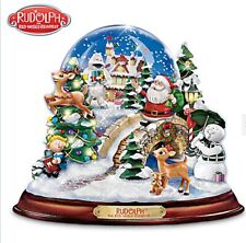 Bradford Exchange Rudolph The Red-Nosed Reindeer Illuminated Musical Snowglobe picture