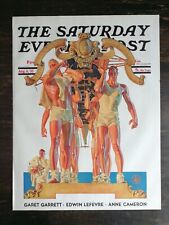 Vintage Saturday Evening Post August 6, 1932 J.C. Leyendecker Artwork Cover Only picture