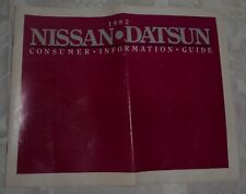 Vintage Nissan Datsun Consumer Information Guide – 1982 picture