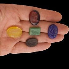 Roman Intaglio Jewellery Lot, Mix Stone Collection, Vintage Style, Ancient Art picture
