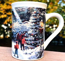 Thomas Kinkade 2016 Porcelain Mug HOLIDAY AT EVERETT'S COTTAGE Coffee Mug Cup picture