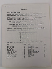 Military War Games Training First Battle Handout Sample Tally Sheet Booklet Ephe picture