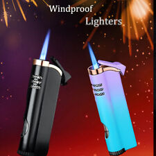 Mini Adjustable Butane Jet Flame Lighter, Metal Lighters for Women Men Outdoor picture