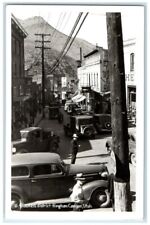 c1950's Business District Street View Bingham Canyon Utah UT RPPC Photo Postcard picture