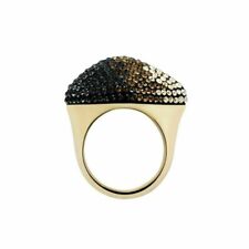Atelier Swarovski Moselle Ring Cocktail Brown Gold Plated Size 58 New Box $299 picture