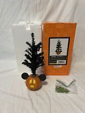 RARE Disney Parks Mickey Halloween Ornament Tree with 8 Ornaments picture