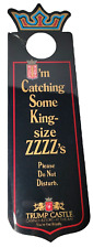 Trump Castle Hotel and Casino Do Not Disturb Sign Door Hanger VTG King Royal picture