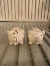 Vintage Made in Japan Small Pig Salt & Pepper Shakers picture