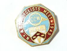 1949 CCW North Yorks & South Durham Cyclist Meet Enamel Badge #NYSD11 picture