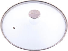 Round 13-Inch Glass Lid for Cast Iron Skillet or Pan, Custom Made for Only Victo picture