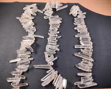 150 Pieces Natural Clear Crystal Quartz Point Drilled Reiki Healing Specimen picture