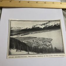 Antique 1909 Image: Seward AK Resurrection Bay Terminal Alaska Central Railway picture