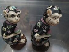  Vintage MultiColor ceramic Chinese Monkey 12