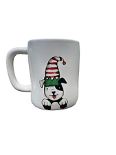 Rae Dunn Santa’s Little Helper Mug With Puppy; Doublesided picture