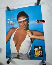 Old Vienna - OV Poster 17.5x23.75” Bar Pinup Vintage Man Cave Canadian Beer picture