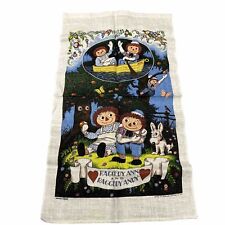 VINTAGE Kay Dee Raggedy Ann & Andy  Linen Tapestry Bobs-Merrill 1975 picture