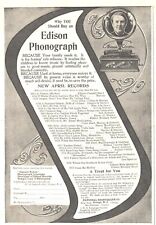 1905 Edison Phonograph Antique Print Ad New April Records picture