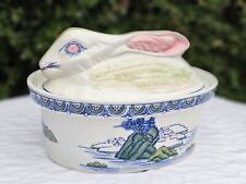 Vintage Ceramic Japanese Handpainted Bunny  Rabbit  Covered Tureen picture