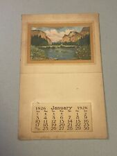 Vintage 1926 BRIDAL VEIL FALLS - YOSEMITE  Calendar picture
