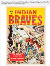 Warren Kremer Indian Braves #2 Printer's Cover Proof Ace Magazines, 1951 $110 picture