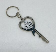 Vintage Canada Rotating Maple Leaf Key Keychain Stainless 3” Art Decor 23 picture