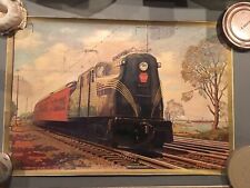 Vintage 1935 Grif Teller PRR  Pennsylvania Railroad Image Sped Safety Comfort picture