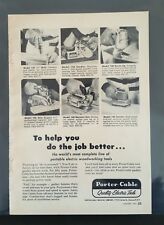 Vintage 1956 Porter-Cable Quality Electric Tools Full Page Original Tools Ad picture