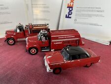 First Gear Chicago Fire Dept Chief Mack Fuel Tanker Fire Engine 1/25 LOT picture