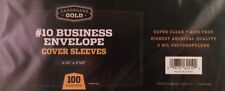 500 CBG Business Envelope #10 Archival 2-Mil Soft Poly Sleeves acid free covers picture