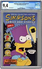 Simpsons Comics and Stories 1U Groening Unbagged Variant CGC 9.4 1993 3824910010 picture