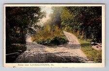 Laughlintown PA-Pennsylvania, Scenic Roads, Antique, Vintage Souvenir Postcard picture