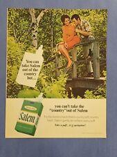 1969 Vintage Print Ad. Salem Cigarettes Couple Bridge picture