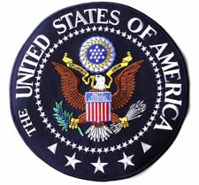 UNITED STATES OF AMERICA USA GREAT SEAL LARGE EMBROIDERED PATCH 10 INCHES picture