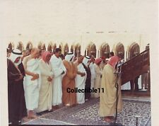 Iraq. Reprinted photo Saddam Hussain in a visit to Mecca Saudi Arabia, 1988.  3K picture