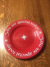You Are Special Today Plate by Original Red Plate Co. 1979 CA, U.S.A. picture