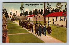Camp Livingston LA-Louisiana, Selectees On Company Street, Vintage Postcard picture