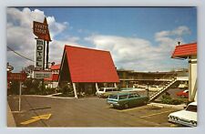 Eugene OR-Oregon, Hyatt Lodge, Exterior, Vintage Postcard picture
