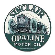 Sinclair Refining Company Opaline Motor Oil Reproduction Circle Aluminum Sign picture