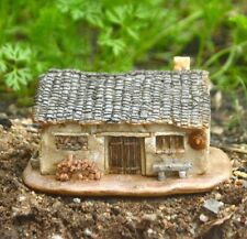 Resin Cottage House Statue Garden Sculpture Tabletop Figurine Home Decor Gifts picture