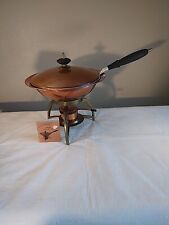 Everlast Vintage Copper Chafing Dish/Fondue Pot Forged Everlast Metal W/Booklet picture