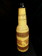 Nootka Makah Fine Twined Cedar Bark & Bear Grass Bottle Basket 10