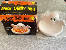 Chadwick Vintage Halloween 90s Ghost Candy Dish *Water Damage & Stains to Box* picture